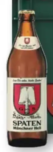 Scheck-in-Center Spaten Münchner Hell Angebot