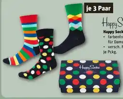 REWE Center Happy Socks Damen Socken 3 Paar Angebot