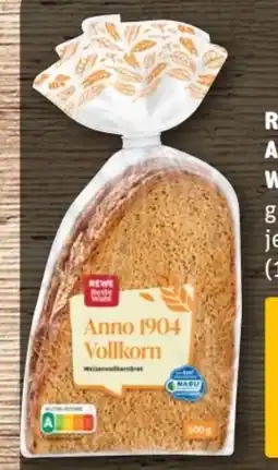 REWE Center Rewe Beste Wahl Weizenvollkornbrot Anno 1904 SXAL Angebot