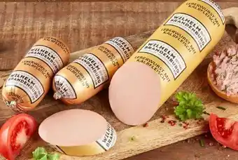 REWE Center Metzgerei Wilhelm Brandenburg Leberwurst mit Kalbfleisch Angebot
