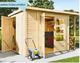 Hellweg Gartenhaus Kombi Pultdach Angebot