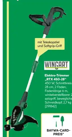BayWa Wingart Elektro-Trimmer RTX 450-28 Angebot