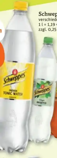 tegut Schweppes Tonic Water Angebot