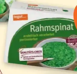 tegut tegut... Rahmspinat Angebot