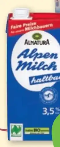 tegut Alnatura Haltbare Bio Alpenmilch Angebot