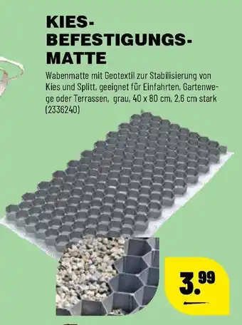 Leitermann Baumarkt Kies Befestigungsmatte Angebot