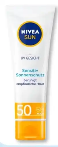 Budni Nivea Sun Sensitive Gesicht Sonnenschutz LSF 50 Angebot
