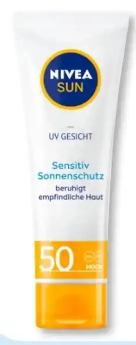 Budni Nivea Sun Sensitive Gesicht Sonnenschutz LSF 50 Angebot