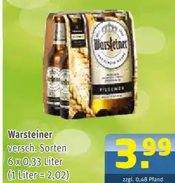 Getränke Arena Warsteiner Angebot