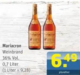 Getränke Arena Mariacron weinbrand Angebot