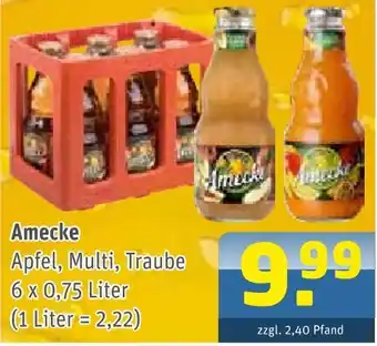 Getränke Arena Amecke apfel, multi, traube Angebot