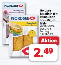 Markant Nordsee backfisch mit remoulade oder matjesfilets Angebot