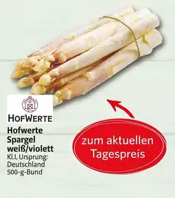 Markant Hofwerte spargel weiß/violett Angebot