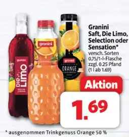 Markant Granini saft, die limo, selection oder sensation Angebot