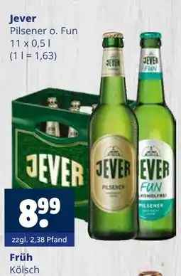 Getränkewelt Jever pilsener o. fun Angebot