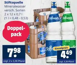 Getränkewelt Stiftsquelle mineralwasser Angebot