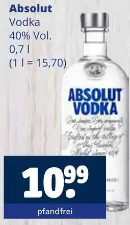 Getränkewelt Absolut vodka Angebot