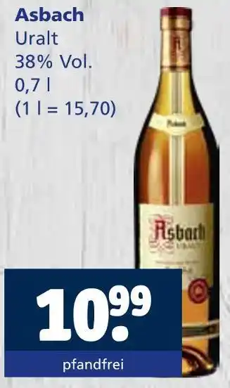 Getränkewelt Asbach uralt Angebot