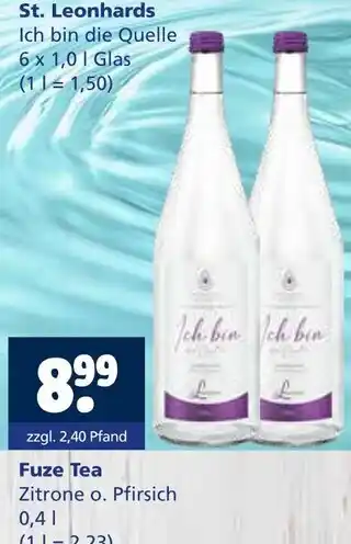 Getränkewelt St. leonhards mineralwasser Angebot