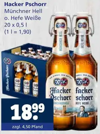 Getränkewelt Hacker-pschorr münchner hell o. hefe weiße Angebot