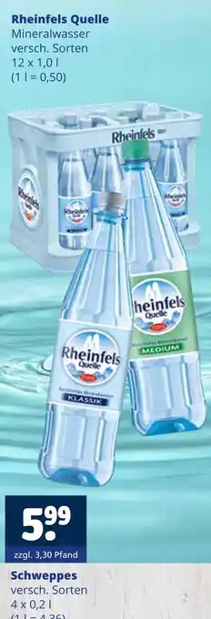Getränkewelt Rheinfels quelle mineralwasser Angebot