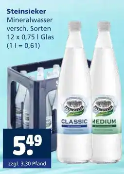 Getränkewelt Steinsieker classic oder medium Angebot