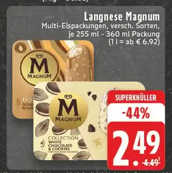 Edeka Langnese magnum multi-eispackungen Angebot