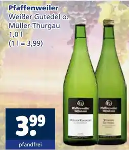 Getränkewelt Pfaffenweiler weißer gutedel o. müller-thurgau Angebot