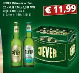 Getränkeparadies Gefromm Jever pilsener o. fun Angebot