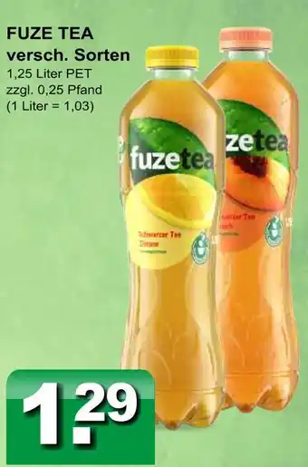 Getränkeparadies Gefromm Fuze tea Angebot