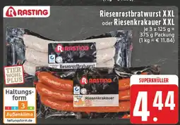 Edeka Rasting riesenrostbratwurst xxl oder riesenkrakauer xxl Angebot