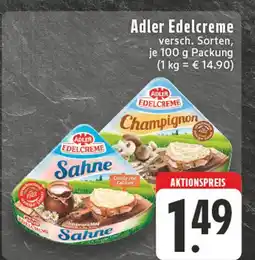 Edeka Adler edelcreme sahne oder champignon Angebot