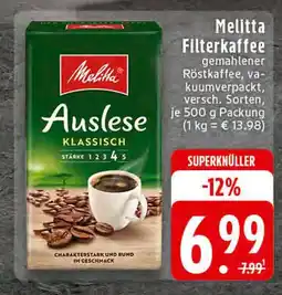 Edeka Melitta filterkaffee auslese klassisch Angebot