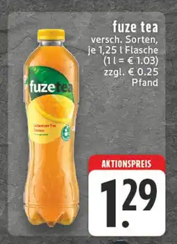 Edeka Fuze tea schwarzer tee zitrone Angebot