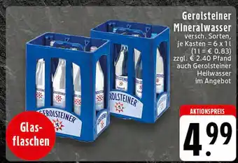 Edeka Gerolsteiner mineralwasser Angebot