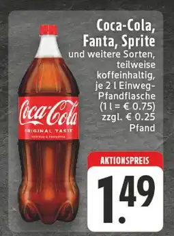 Edeka Coca-cola coca-cola, fanta, sprite Angebot