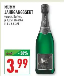 Marktkauf Mumm jahrgangssekt Angebot