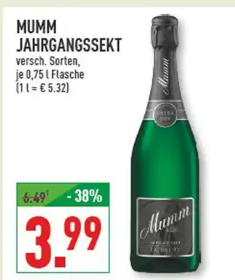 Marktkauf Mumm jahrgangssekt Angebot