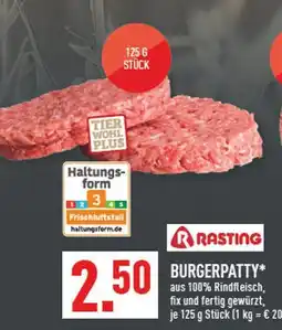 Marktkauf Rasting burgerpatty Angebot