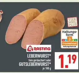 Marktkauf Rasting leberwurst oder gutsleberwurst Angebot