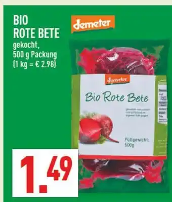 Marktkauf Demeter bio rote bete Angebot