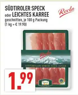 Marktkauf Recla südtiroler speck oder leichtes karree Angebot