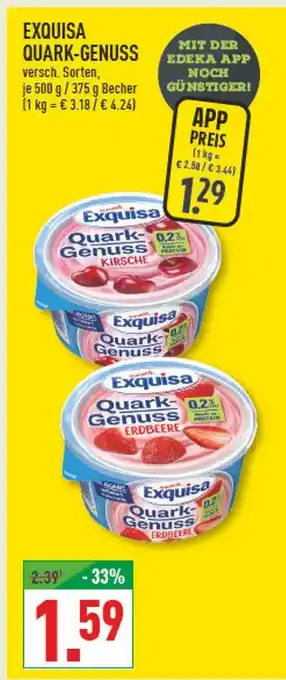 Marktkauf Exquisa quark-genuss Angebot