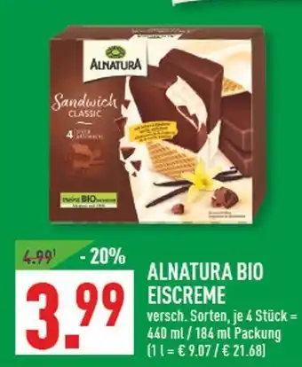 Marktkauf Alnatura bio eiscreme Angebot