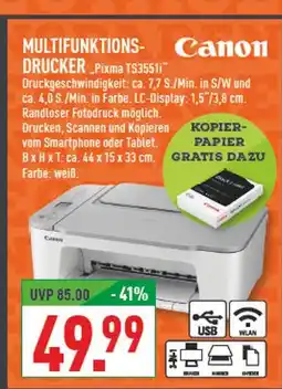 Marktkauf Canon multifunktions-drucker „pixma ts3551i“ Angebot