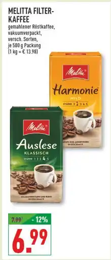 Marktkauf Melitta filterkaffee Angebot