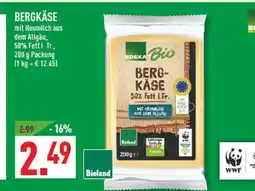 Marktkauf Edeka bio bergkäse Angebot