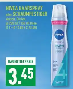Marktkauf Nivea haarspray oder schaumfestiger Angebot
