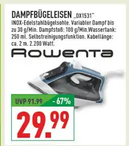 Marktkauf Rowenta dampfbügeleisen Angebot