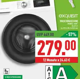 Marktkauf Exquisit waschmaschine wa8014-340a Angebot